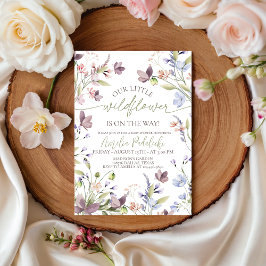 Wildflower Baby Shower Invitation Einladung