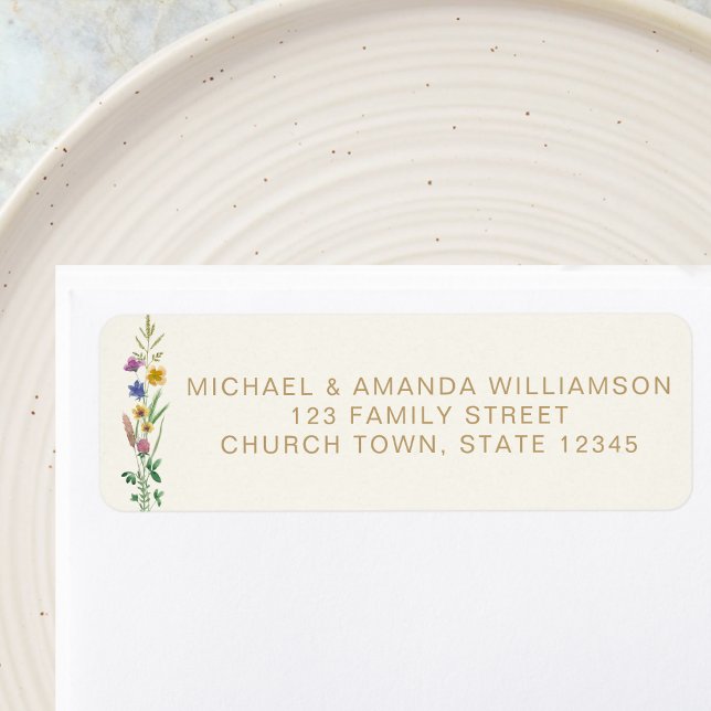 Wildflower Baptism Return Address  (Von Creator hochgeladen)