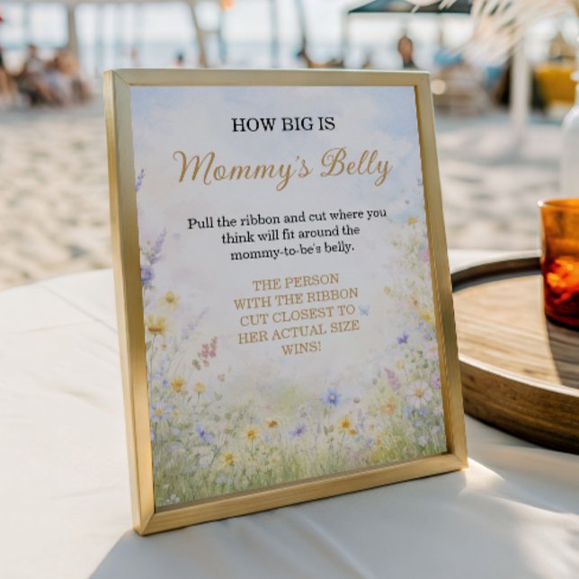 Wildflower Belly Guess Baby in Bloom Game Poster (Von Creator hochgeladen)