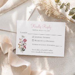 Wildflower Birthday Party  RSVP Karte