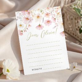 Wildflower Birthday Time Capsule Card Einladung