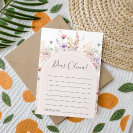 Wildflower Birthday Time Capsule Card Einladung