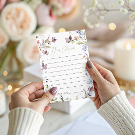 Wildflower Birthday Time Capsule Card Einladung