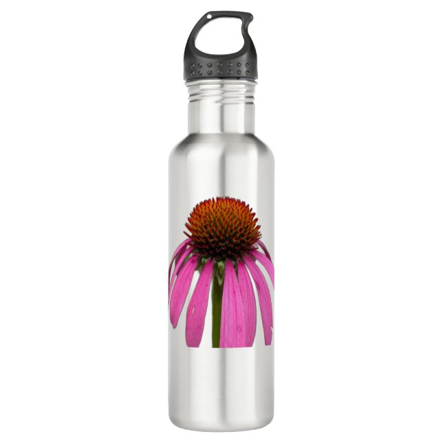 Wildflower Bloom – Nature Photo Water Bottle Edelstahlflasche (Vorderseite)