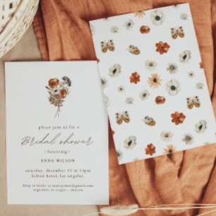 Wildflower Boho Bridal Shower  Invitation Einladung