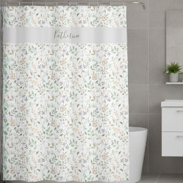  Wildflower  Boho Personalized Duschvorhang