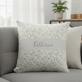 Wildflower Boho Personalized Kissen