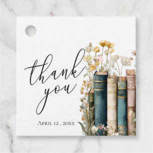 Wildflower Books Geschenkanhänger zur Danksagung f