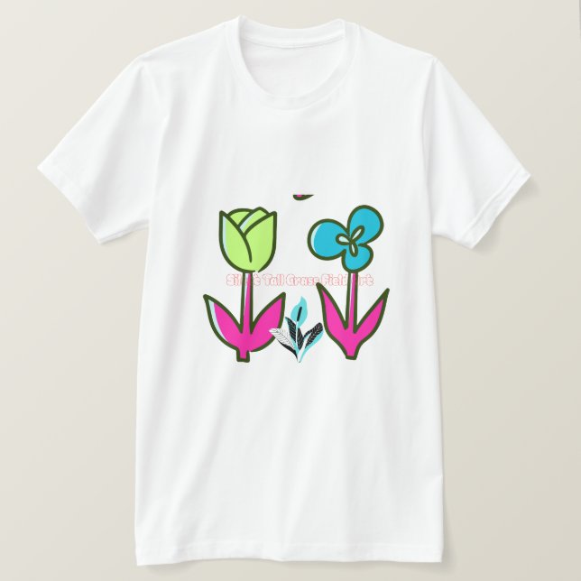 Wildflower Botanical Art - Nature Illustration  T-Shirt (Design vorne)