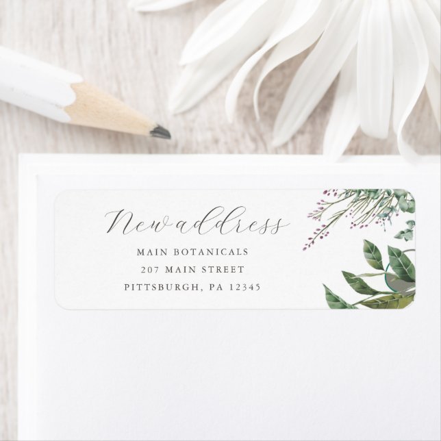 Wildflower Botanical Script Neue Adresse (Insitu)