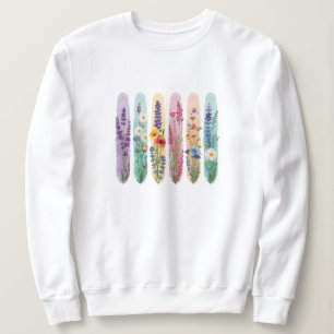 Wildflower Botanical Sweatshirt Wasserfarben-Flo