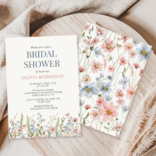 Wildflower-Brautjungfernparty Einladung
