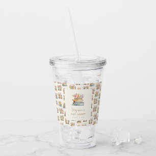 Wildflower Bücher Baby-Party Acryltrinkbecher