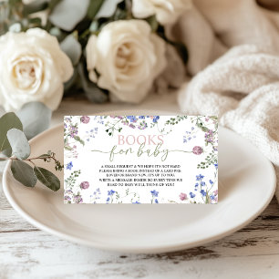 Wildflower-Bücher für Baby-Karte Begleitkarte