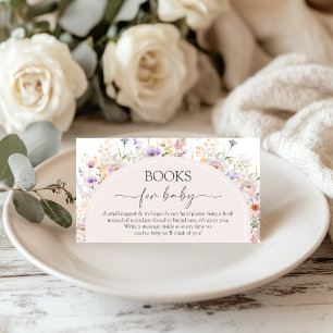 Wildflower-Bücher für Baby-Karte Begleitkarte