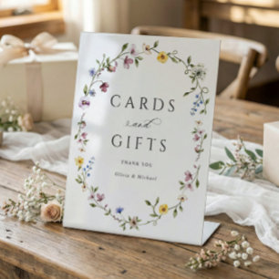 Wildflower Cards & Geschenke Elegante Brautparty Sockelschild