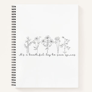 Wildflower Chiropraktik, Chiropraktiker, Wirbelsäu Notizbuch