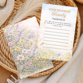 Wildflower Family Tradition Keepsake Card