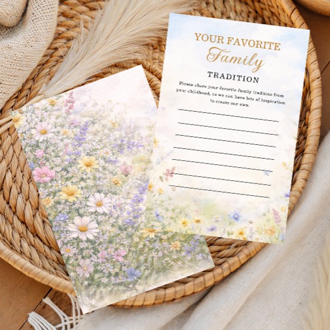 Wildflower Family Tradition Keepsake Card (Von Creator hochgeladen)