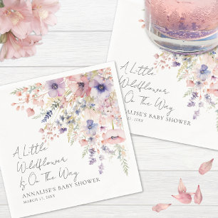 Wildflower Floral Baby Shower Servietten
