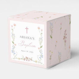 Wildflower Floral Girl Baptism Geschenkschachtel