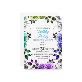 Wildflower Garden Birthday Invitation: Editable Fl Einladung