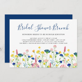 Wildflower Garden Bridal Shower Brunch Invitation Einladung
