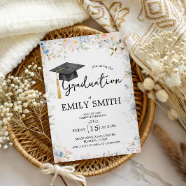 Wildflower Garden Graduation Party Invitation Einladung