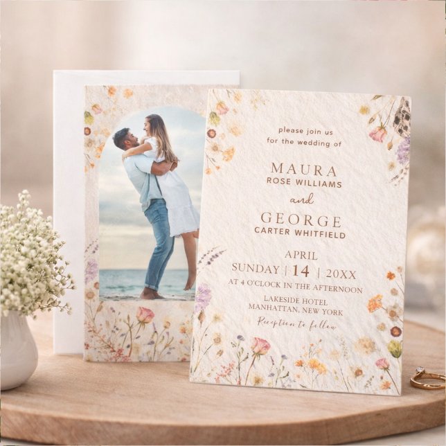 Wildflower-Hochzeit Einladung (Von Creator hochgeladen)