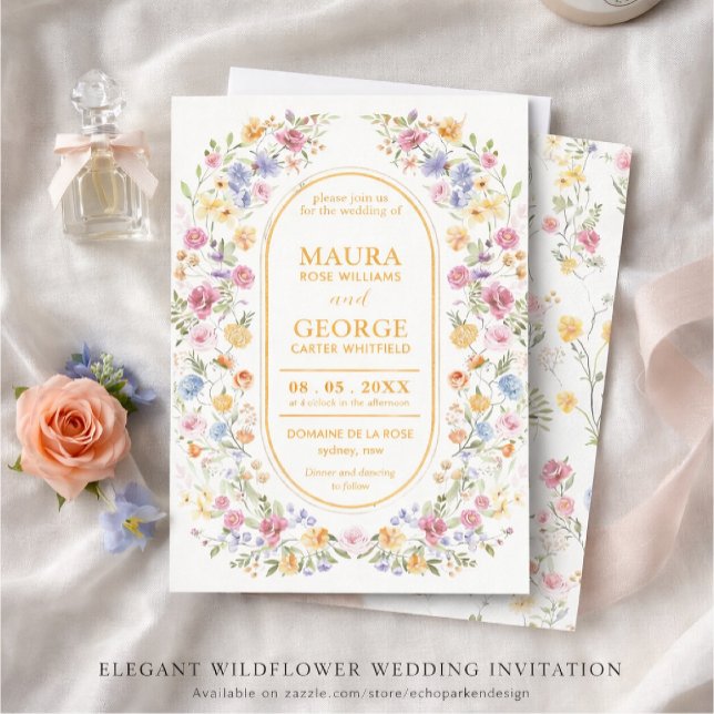 Wildflower-Hochzeitseinladung Einladung (Von Creator hochgeladen)