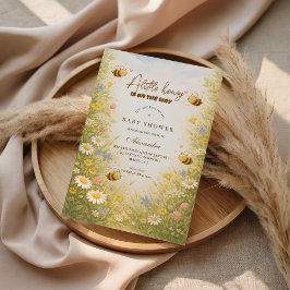 Wildflower Honey Meadow Baby Shower Einladung