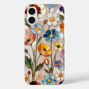 Wildflower iPhone-Hülle Buntes Buntglas iPhone 16 Plus Hülle