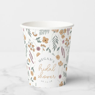 Wildflower-Junggesellinnenabschied-Papierbecher - Pappbecher