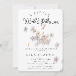 Wildflower Love Is in Bloom Baby Shower Einladung