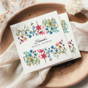 Wildflower Love is in Bloom Brautparty Serviette