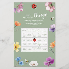 Wildflower Lovebug Finde den Gast Bingo