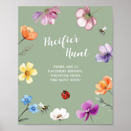 Wildflower Lovebug Schnuller Jagd Poster
