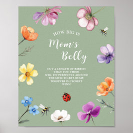 Wildflower Lovebug Wie groß ist Mamas Bauch Poster
