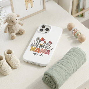 Wildflower Mama Gründung Jahr Boho Lettering Case-Mate iPhone Hülle