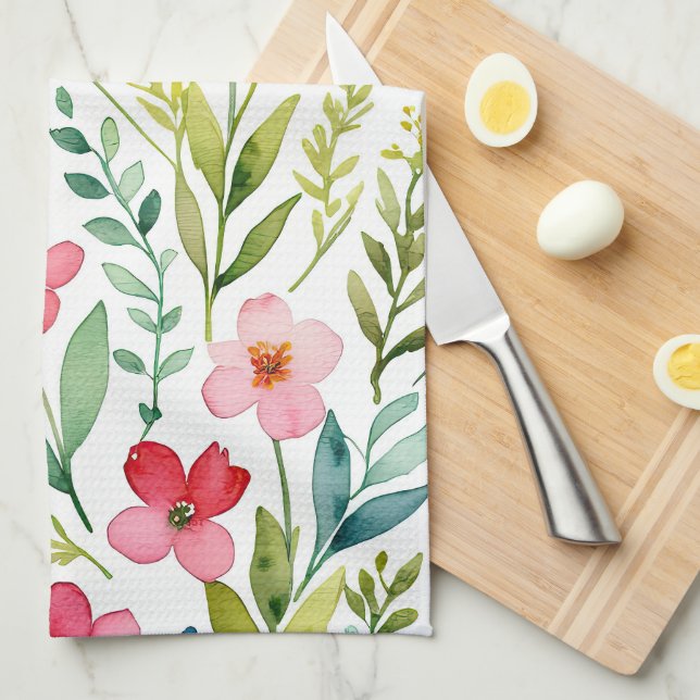 Wildflower Meadow Geschirrtuch (Viertel Falte)