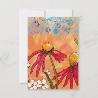 Wildflower Morgen Dankeskarte