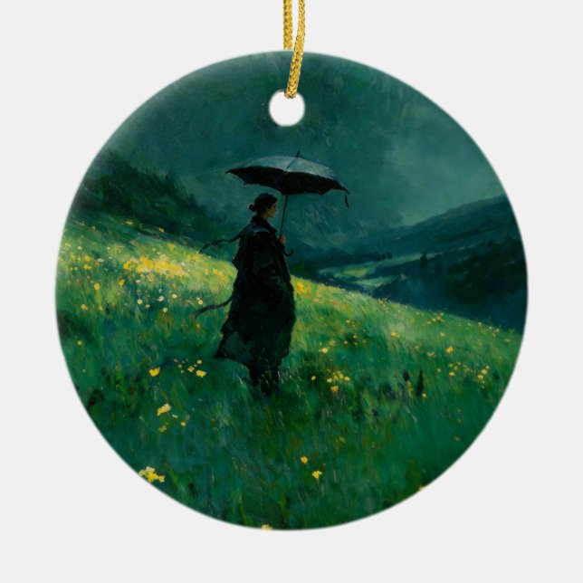 Wildflower Rainy Field Ornament (Vorne)