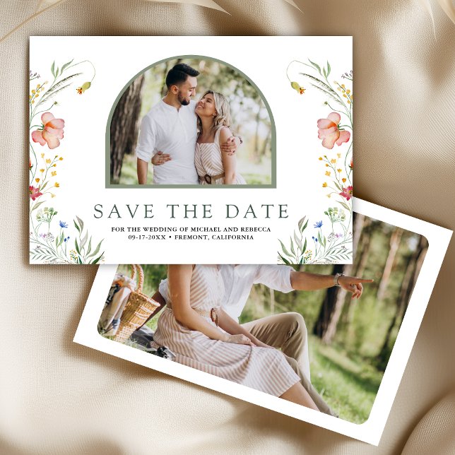 Wildflower-Tor-Foto-Hochzeit Save The Date (Von Creator hochgeladen)