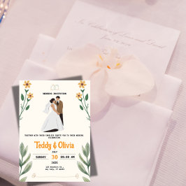 Wildflower Wedding Invitation Einladung