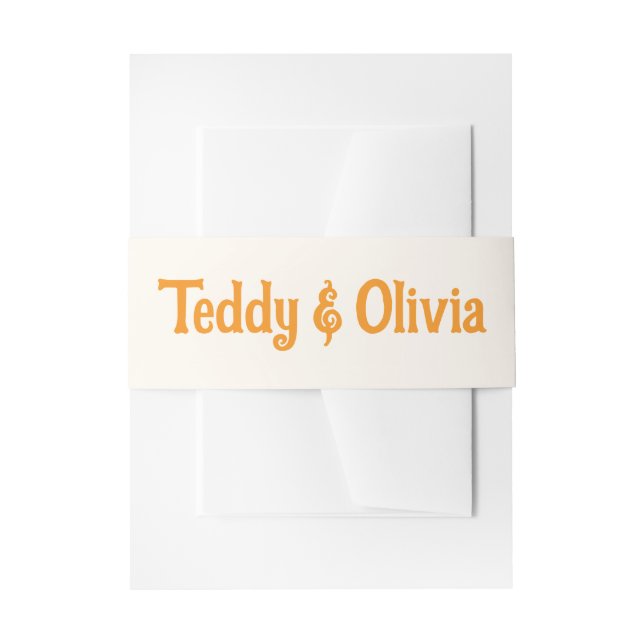 Wildflower Wedding Invitation Einladungsbanderole (Vorderseite Beispiel)