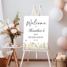 Wildflower Welcome Sign Graduation
