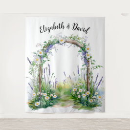 Wildflower Whimsy Backdrop Wandteppich