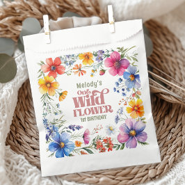 Wildflower Wild One 1st birthday  Geschenktütchen