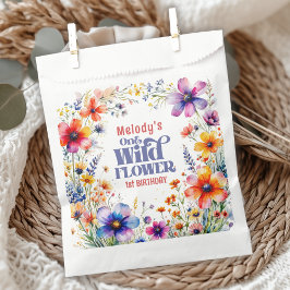 Wildflower Wild One 1st birthday Geschenktütchen