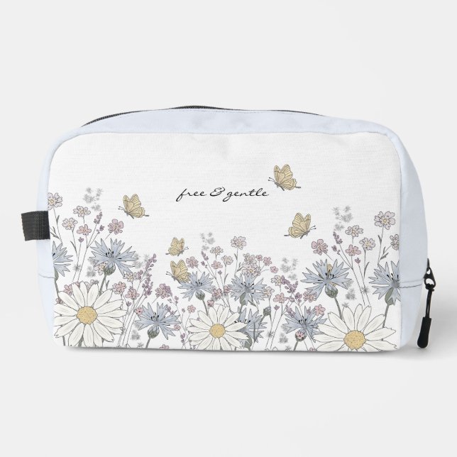 Wildflowers and butterfly waschbeutel (Vorderseite)
